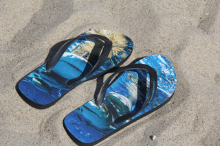 Blue Flip flops