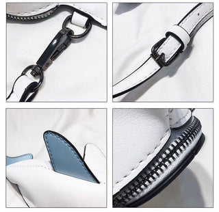 Girl Cute Shark  Pu Leather Casual Shoulder Bag Handbag Clutch Bag Purse