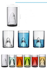 Load image into Gallery viewer, 1PC Transparent Glass Cup Shark Glass Milk Tea Water Breakfast Cup Mugs Double-layer Bar