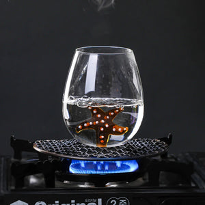 GIEMZA Glass for Wine 3D Plant 1pc Whale Coral Shark Cactus Single Layer Glassware Drinkware Tumblers Water Glasses Barware